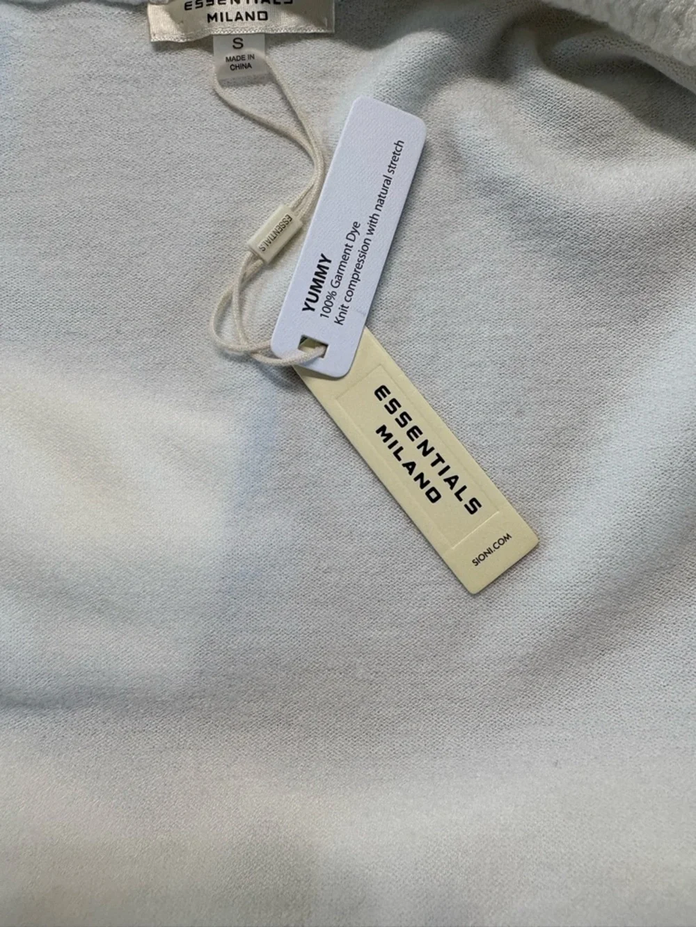 Essentials Ivory Open-Front Shawl Collar Cardigan